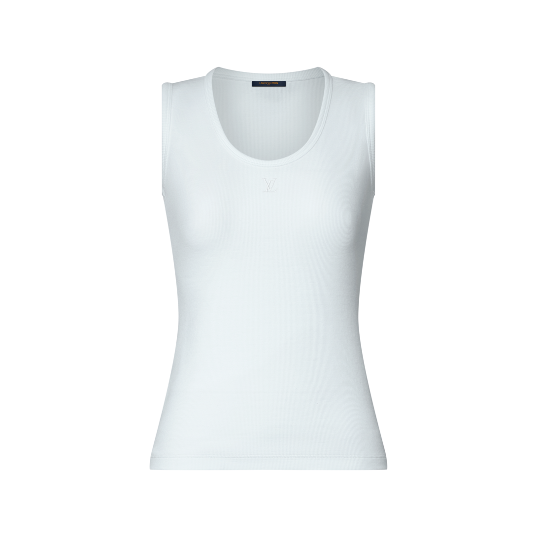 LOUIS VUITTON ホワイト タンクトップ S Ribbed Tank Top - Women - Ready-to-Wear | LOUIS VUITTON ®